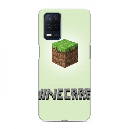 Дизайнерский пластиковый чехол для Realme Narzo 30 5G Minecraft