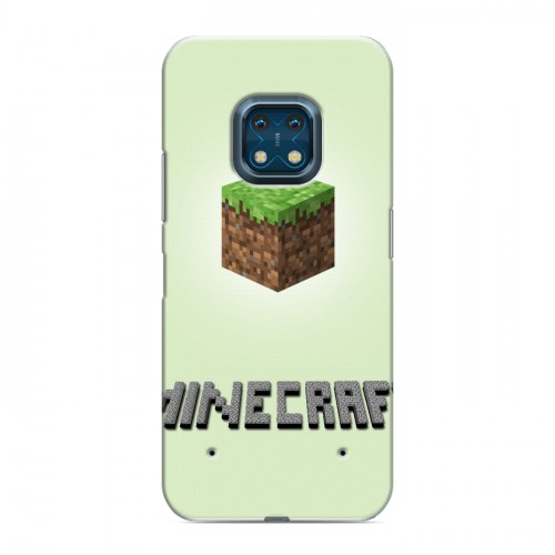 Дизайнерский силиконовый с усиленными углами чехол для Nokia XR20 Minecraft