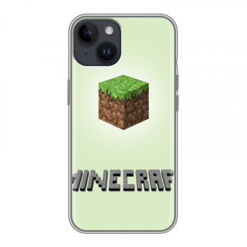 Дизайнерский пластиковый чехол для Iphone 14 Minecraft