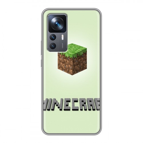 Дизайнерский силиконовый чехол для Xiaomi 12T Minecraft