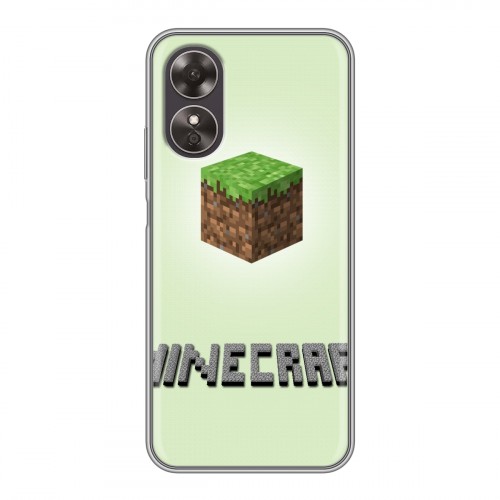 Дизайнерский силиконовый чехол для OPPO A17 Minecraft