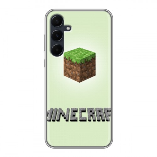 Дизайнерский пластиковый чехол для Samsung Galaxy A55 Minecraft