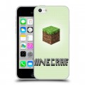 Дизайнерский пластиковый чехол для Iphone 5c Minecraft