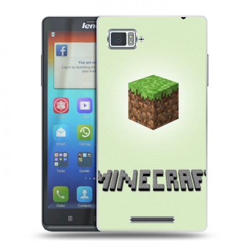 Дизайнерский пластиковый чехол для Lenovo Vibe Z Minecraft