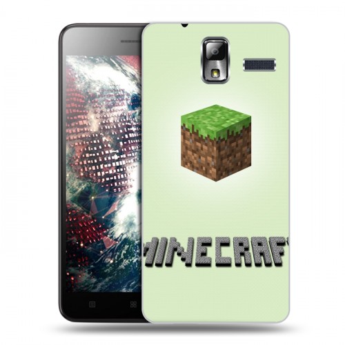 Дизайнерский силиконовый чехол для Lenovo S580 Ideaphone Minecraft