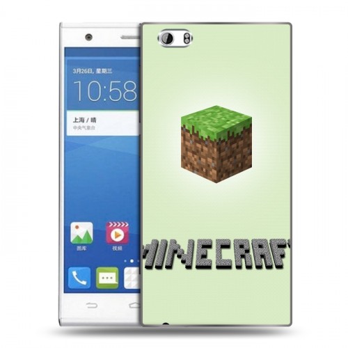 Дизайнерский пластиковый чехол для ZTE Star 1 Minecraft