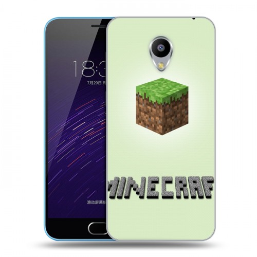 Дизайнерский пластиковый чехол для Meizu M1 Minecraft