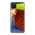 Дизайнерский силиконовый чехол для Samsung Galaxy A12 Minecraft