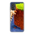 Дизайнерский силиконовый чехол для Samsung Galaxy A32 Minecraft