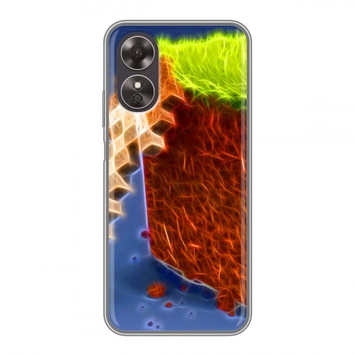 Дизайнерский силиконовый чехол для OPPO A17 Minecraft