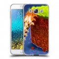 Дизайнерский пластиковый чехол для Samsung Galaxy E5 Minecraft