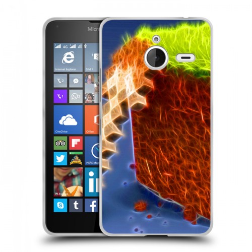 Дизайнерский пластиковый чехол для Microsoft Lumia 640 XL Minecraft