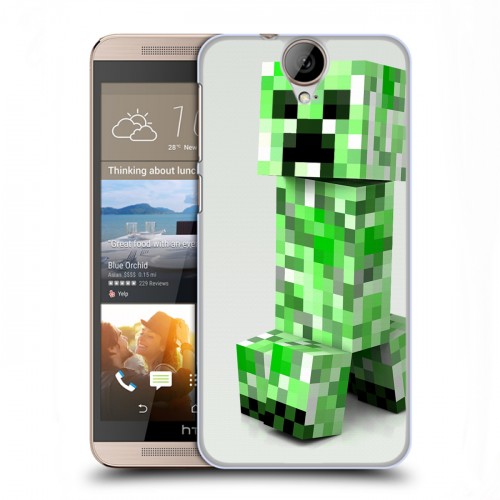 Дизайнерский пластиковый чехол для HTC One E9+ Minecraft