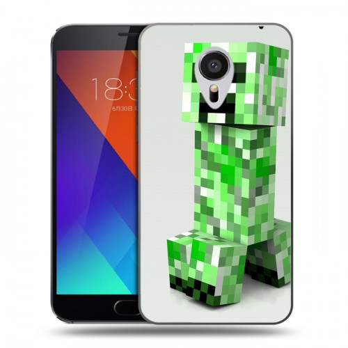 Дизайнерский пластиковый чехол для Meizu MX5 Minecraft