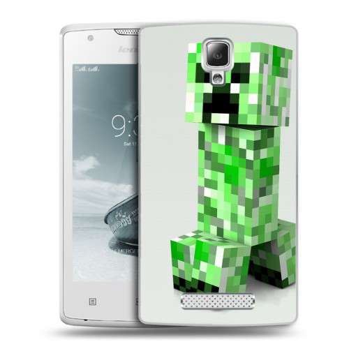 Дизайнерский пластиковый чехол для Lenovo A1000 Minecraft