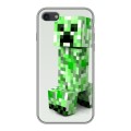 Дизайнерский силиконовый с усиленными углами чехол для Iphone 7 Minecraft