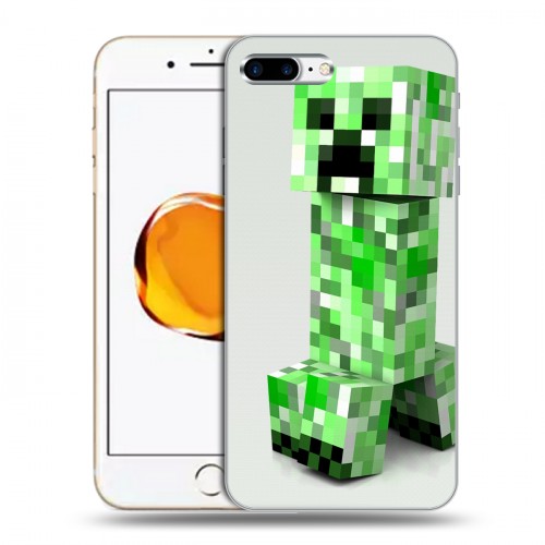 Дизайнерский пластиковый чехол для Iphone 7 Plus / 8 Plus Minecraft