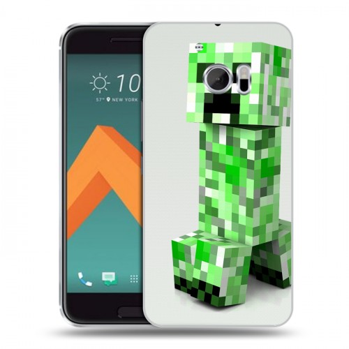 Дизайнерский пластиковый чехол для HTC 10 Minecraft