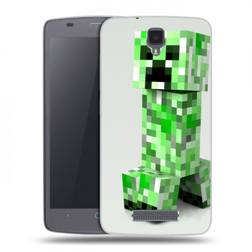 Дизайнерский силиконовый чехол для ZTE Blade L5 Minecraft