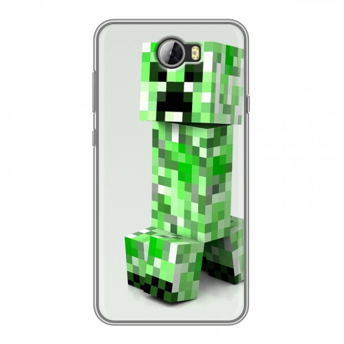 Дизайнерский пластиковый чехол для Huawei Y5 II Minecraft
