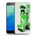 Дизайнерский пластиковый чехол для Meizu M5 Minecraft