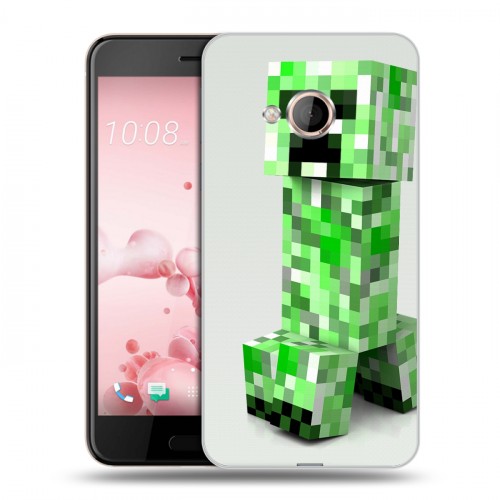 Дизайнерский силиконовый чехол для HTC U Play Minecraft