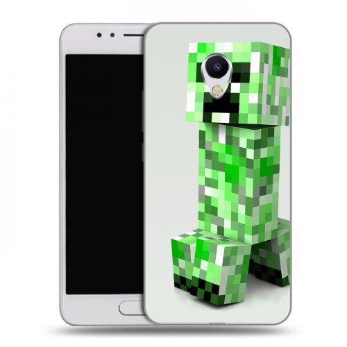 Дизайнерский силиконовый чехол для Meizu M5s Minecraft