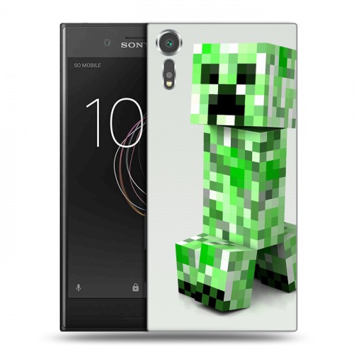 Дизайнерский пластиковый чехол для Sony Xperia XZs Minecraft