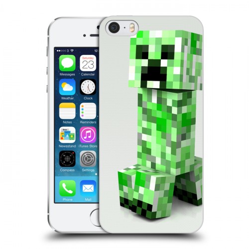 Дизайнерский пластиковый чехол для Iphone 5s Minecraft