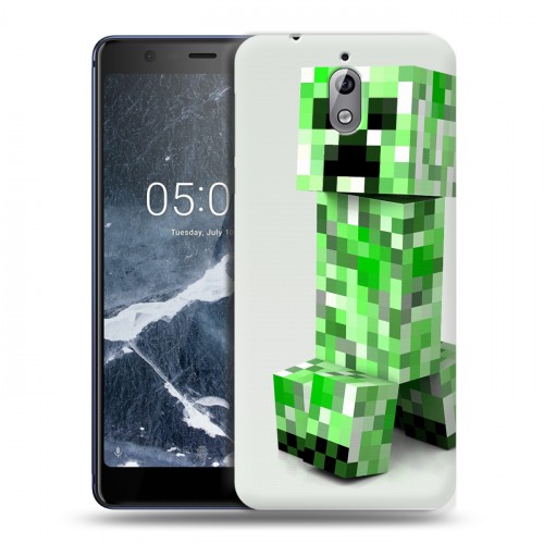 Дизайнерский силиконовый чехол для Nokia 3.1 Minecraft
