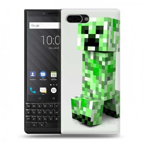 Дизайнерский пластиковый чехол для BlackBerry KEY2 Minecraft