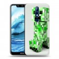 Дизайнерский пластиковый чехол для Nokia 5.1 Plus Minecraft