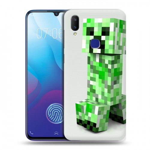 Дизайнерский пластиковый чехол для Vivo V11i Minecraft