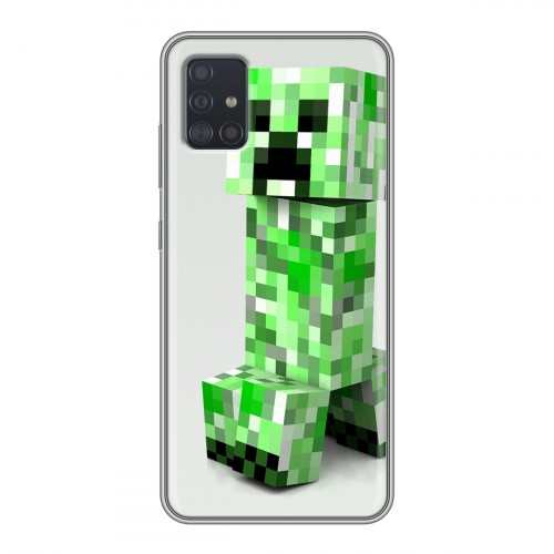 Дизайнерский силиконовый чехол для Samsung Galaxy A51 Minecraft