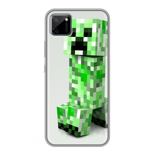 Дизайнерский силиконовый чехол для Realme C11 Minecraft