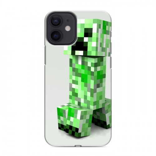 Дизайнерский силиконовый с усиленными углами чехол для Iphone 12 Mini Minecraft