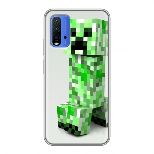 Дизайнерский силиконовый чехол для Xiaomi RedMi 9T Minecraft