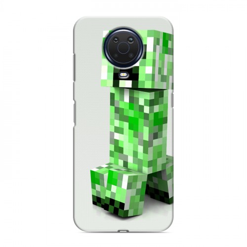 Дизайнерский силиконовый с усиленными углами чехол для Nokia G20 Minecraft