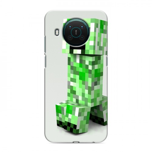 Дизайнерский пластиковый чехол для Nokia X10 Minecraft