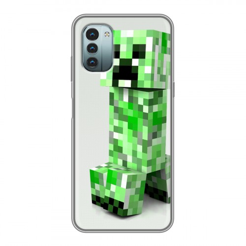 Дизайнерский силиконовый чехол для Nokia G11 Minecraft