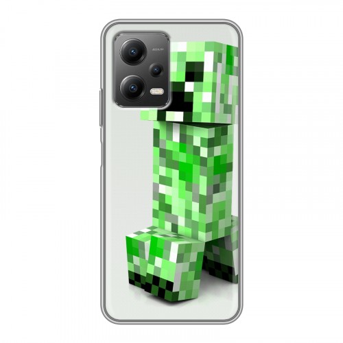 Дизайнерский силиконовый чехол для Xiaomi Poco X5 Minecraft