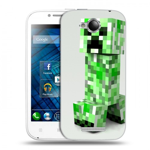 Дизайнерский пластиковый чехол для Lenovo A706 Minecraft