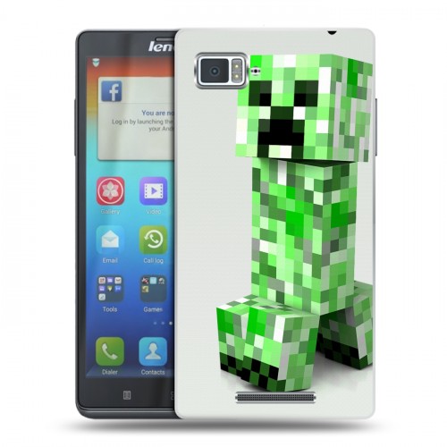 Дизайнерский пластиковый чехол для Lenovo Vibe Z Minecraft