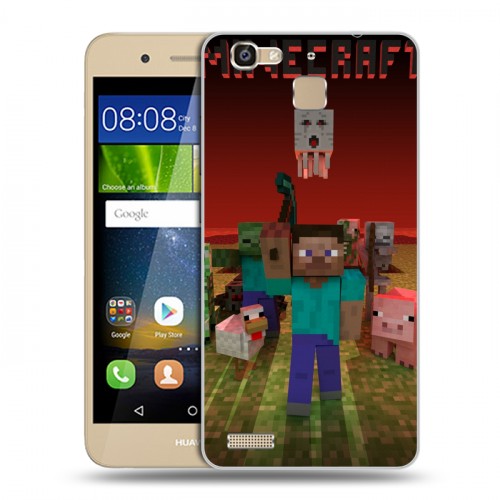 Дизайнерский пластиковый чехол для Huawei GR3 Minecraft