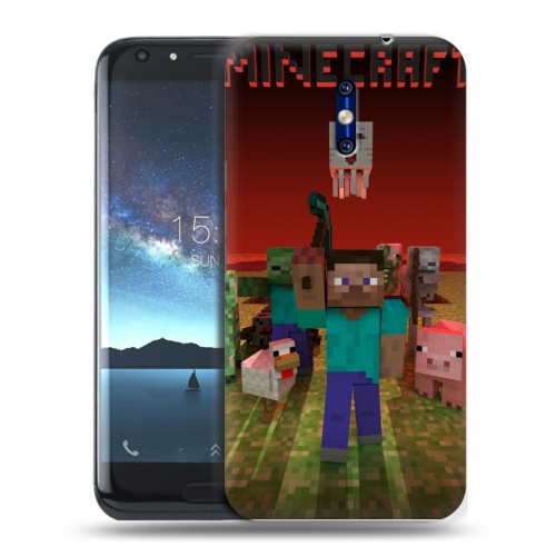 Дизайнерский силиконовый чехол для Doogee BL5000 Minecraft