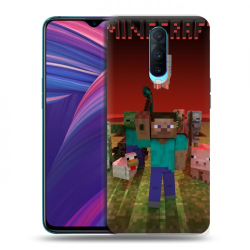 Дизайнерский пластиковый чехол для OPPO RX17 Pro Minecraft