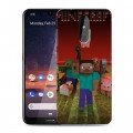 Дизайнерский силиконовый чехол для Nokia 3.2 Minecraft