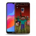 Дизайнерский пластиковый чехол для Huawei Honor 8A Minecraft