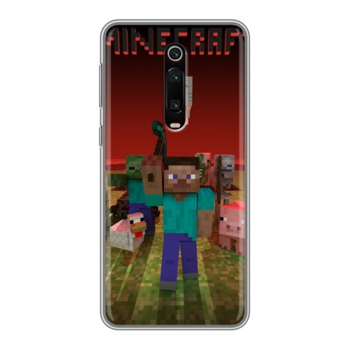 Дизайнерский силиконовый чехол для Xiaomi RedMi K20 Minecraft