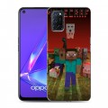 Дизайнерский пластиковый чехол для OPPO A52 Minecraft